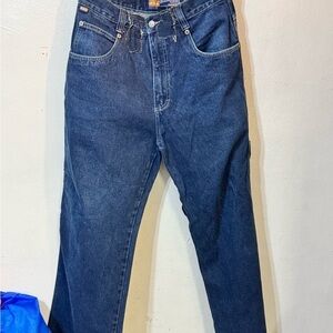 Vintage HIH Wear Evolution Jeans Men’s 90s Y2K Baggy Straight Leg Blue Denim
